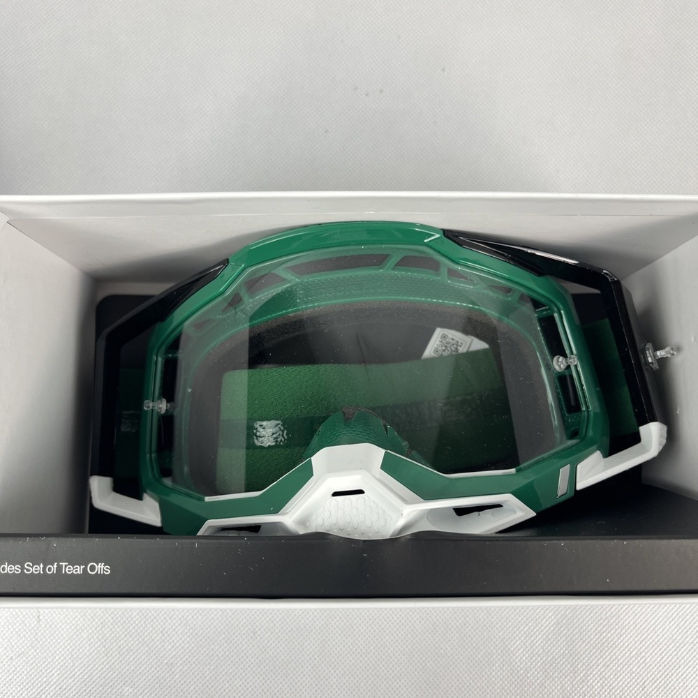 Motocross Goggles-The 100% Racecraft 2 - Milori Silver Mirror Lens - Clear Lens - Picture 2 of 3